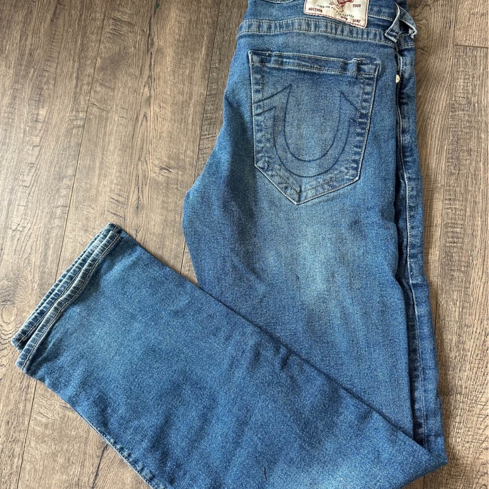 True‎ Religion Indigo Straight Leg Jeans Size 33